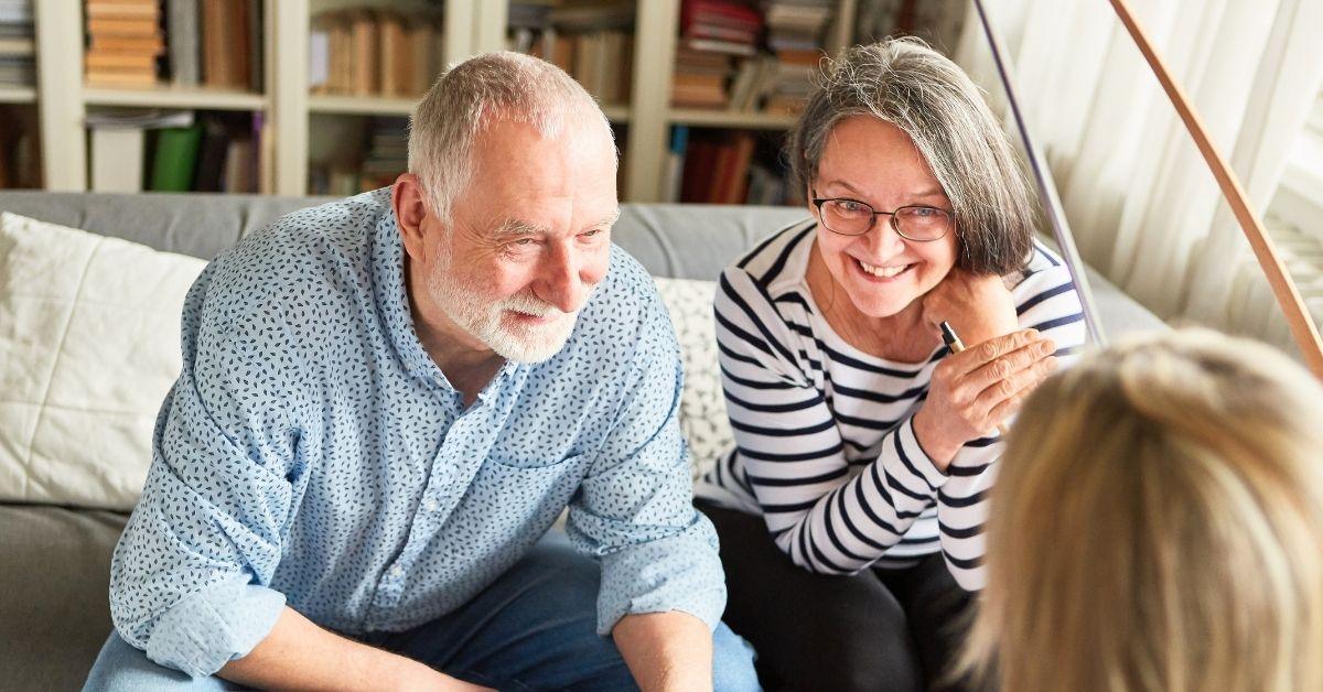 Retired couple planning a whole home retrofit